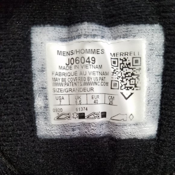 Merrell Men Black Night Moab Hiking Boots 7 - Picture 7 of 16